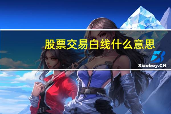 股票交易白线什么意思