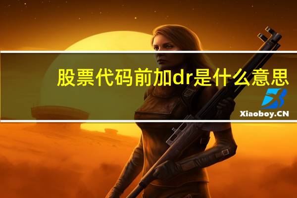 股票代码前加dr是什么意思