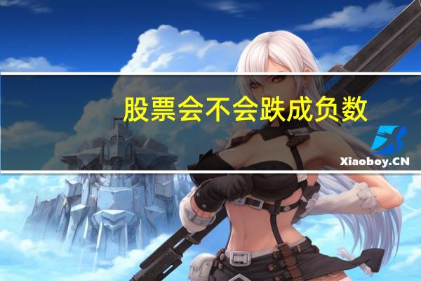 股票会不会跌成负数