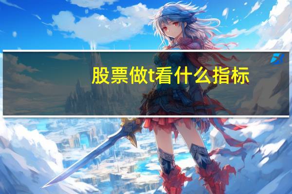 股票做t看什么指标