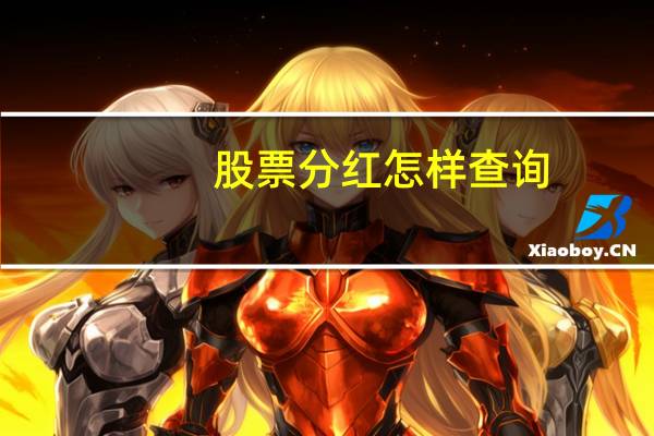 股票分红怎样查询