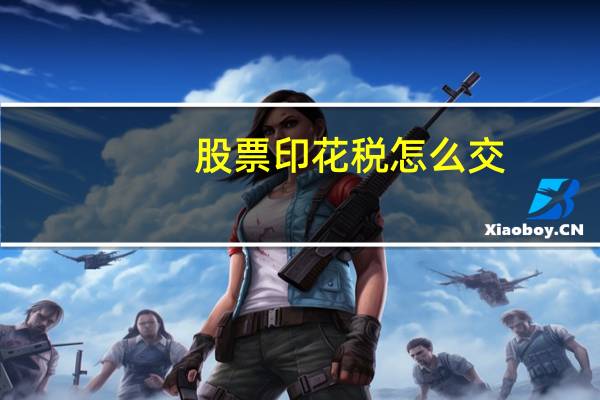 股票印花税怎么交