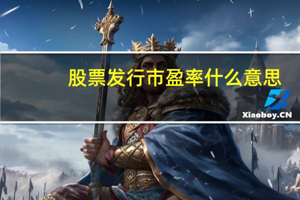 股票发行市盈率什么意思