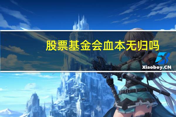 股票基金会血本无归吗