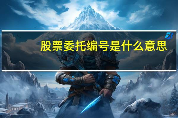 股票委托编号是什么意思