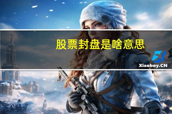 股票封盘是啥意思