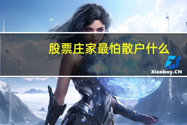 股票庄家最怕散户什么