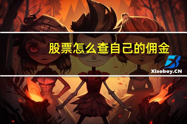 股票怎么查自己的佣金