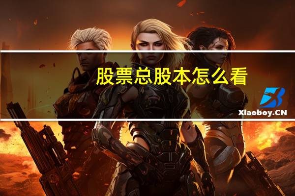 股票总股本怎么看