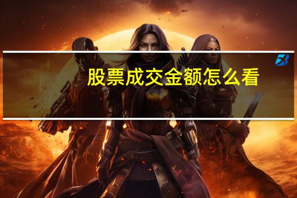 股票成交金额怎么看