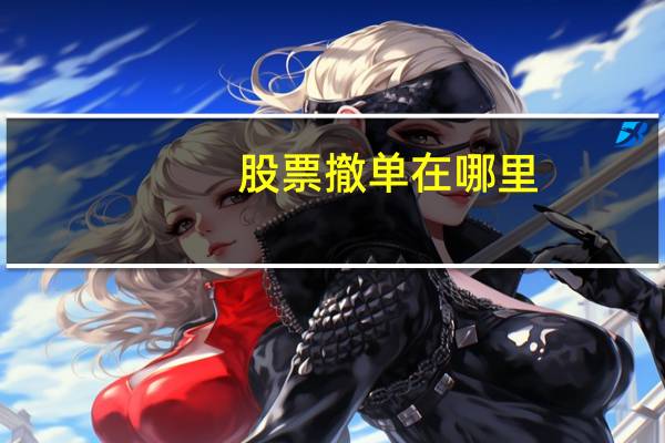 股票撤单在哪里