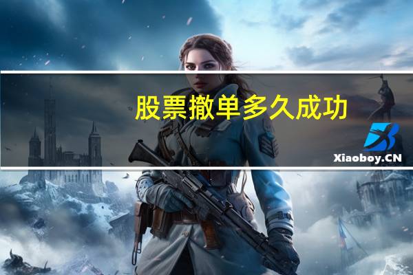 股票撤单多久成功