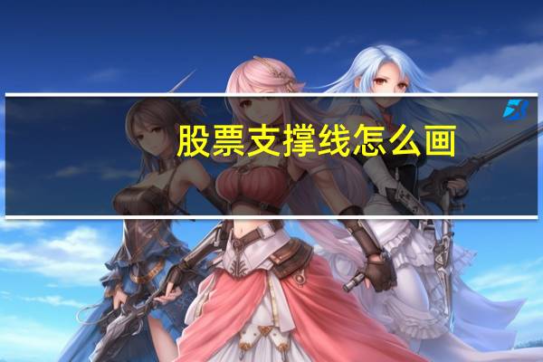 股票支撑线怎么画