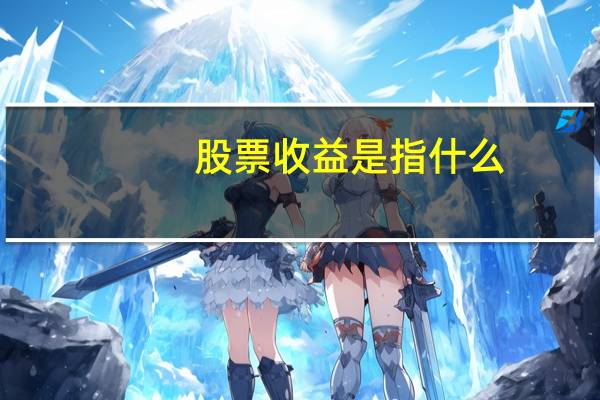 股票收益是指什么