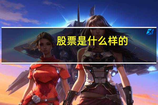 股票是什么样的