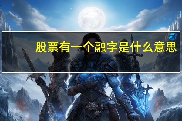 股票有一个融字是什么意思