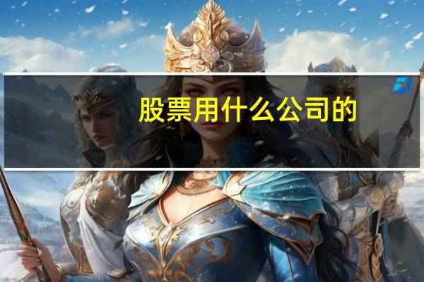 股票用什么公司的