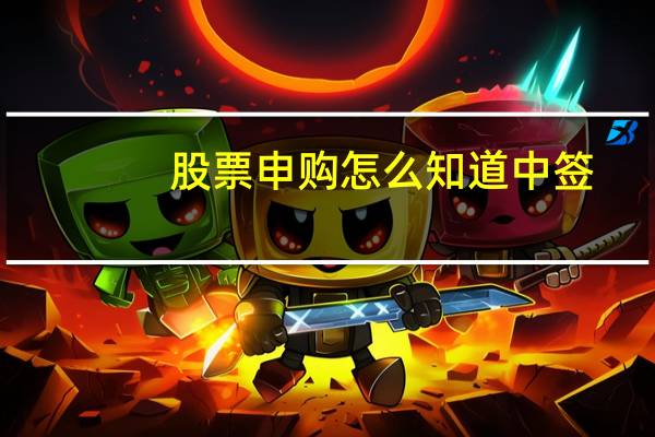 股票申购怎么知道中签