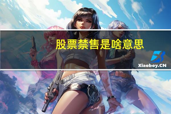 股票禁售是啥意思