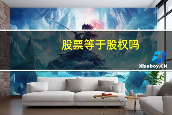 股票等于股权吗