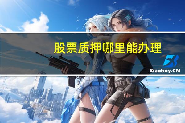 股票质押哪里能办理