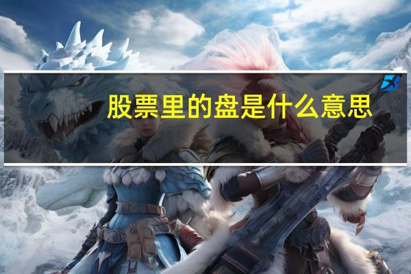 股票里的盘是什么意思