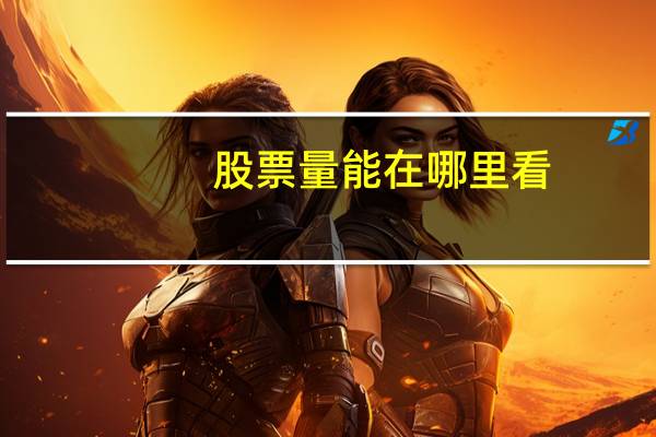 股票量能在哪里看