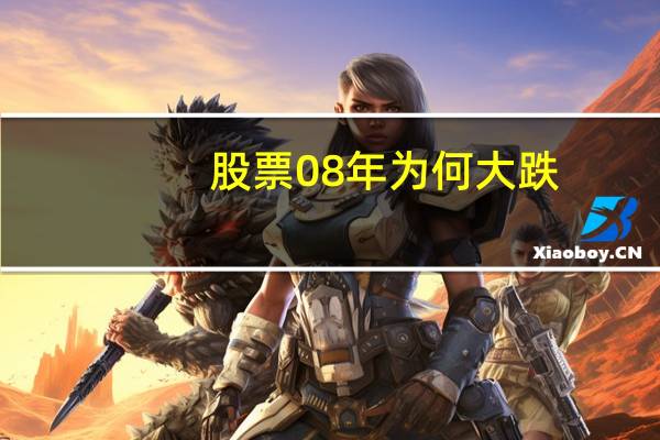 股票08年为何大跌