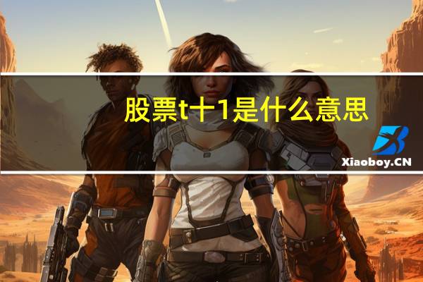 股票t十1是什么意思
