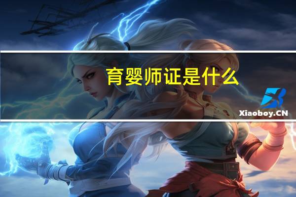 育婴师证是什么