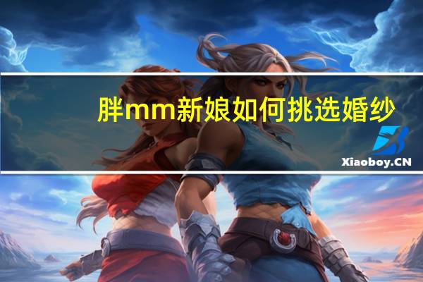 胖mm新娘如何挑选婚纱