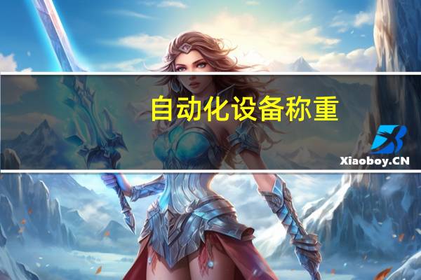 自动化设备称重
