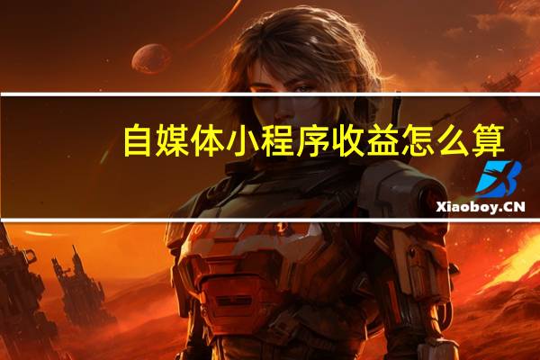 自媒体小程序收益怎么算