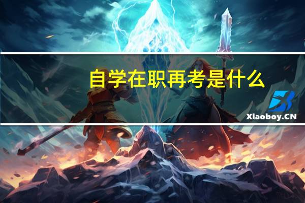 自学在职再考是什么