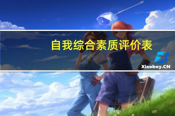 自我综合素质评价表