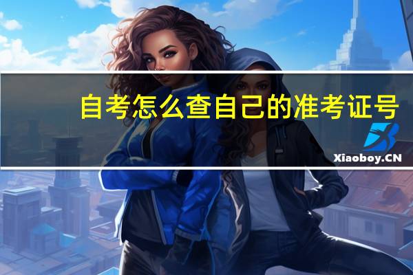 自考怎么查自己的准考证号