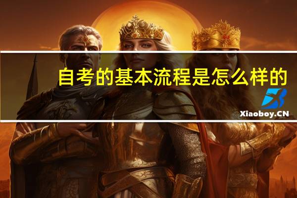自考的基本流程是怎么样的