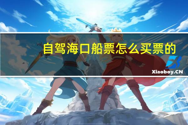 自驾海口船票怎么买票的