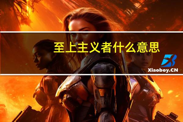 至上主义者什么意思