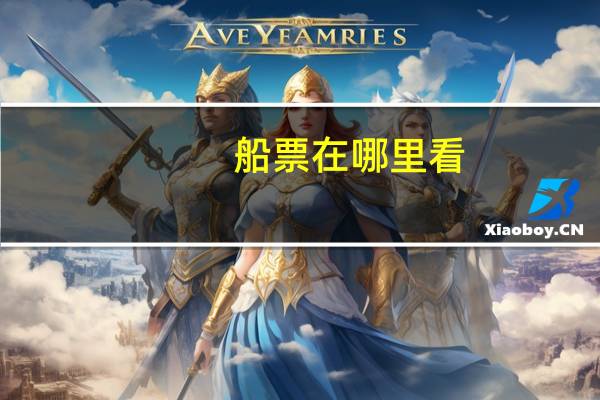 船票在哪里看
