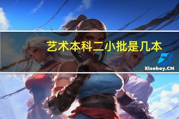 艺术本科二小批是几本