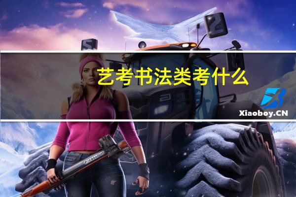 艺考书法类考什么