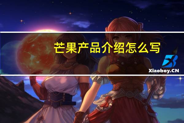 芒果产品介绍怎么写
