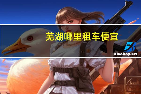 芜湖哪里租车便宜