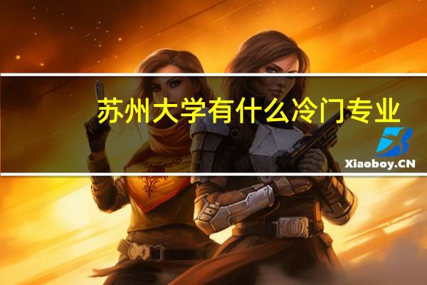苏州大学有什么冷门专业
