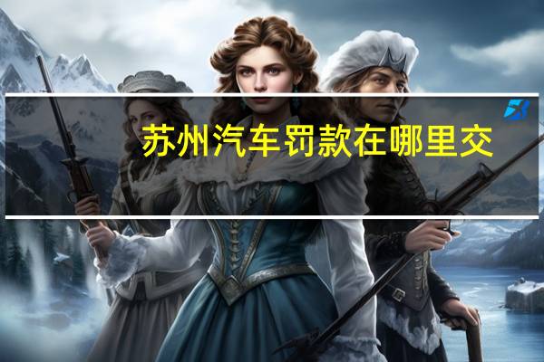 苏州汽车罚款在哪里交