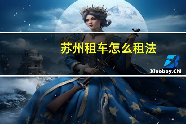 苏州租车怎么租法
