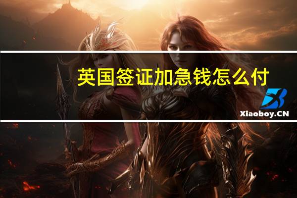 英国签证加急钱怎么付
