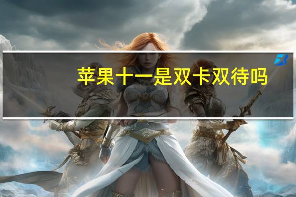 苹果十一是双卡双待吗