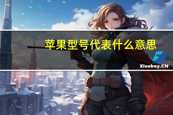苹果型号代表什么意思